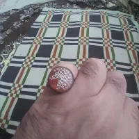 عقیق خطی قاجاری کهنه قدیمی