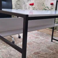 میز تحریر و کامپیوتر آهنی چوبی