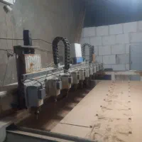 دستگاه سی ان سی چوب ۱۰ کله تخت