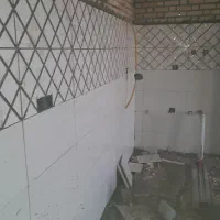 کاشی کاری و رنگ کاری درب آهنی|خدمات پیشه و مهارت|شوشتر, |دیوار