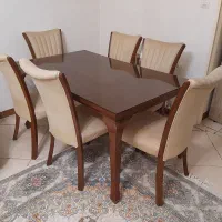 فروش مبل راحتی ۷ نفره با میز نهار خوری ۶ نفره