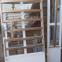 درب دولنگه آهنی بدون چهارچوب