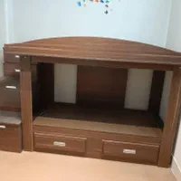 تخت دو طبقه تمام MDF ساخت سفارشیه در حد نو|تخت و سرویس خواب|اصفهان, کوی امیریه|دیوار