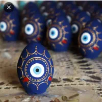 تخم مرغ رنگی سفالی|صنایع دستی و سایر لوازم تزئینی|گرگان, |دیوار