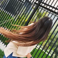 اکستنشن با موهای ابریشمی ۶ونیم قابل احیا تضمینی