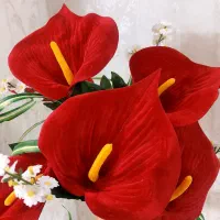 گل مصنوعی شیپوری مخمل