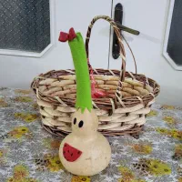 سبد با کدوی تزئینی