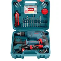 کیت دریل با لوازم ۳۳ پارچه رونیکس کد ۰۰۰۸ (هاشمی)