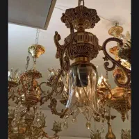 تولیدلوستربرنزباکیفیت ۸شعله کامل فقط ۵و600|لوستر و چراغ آویز|مشهد, نوید|دیوار