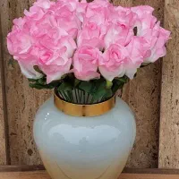 *تولید وپخش گل رز مصنوعی قابل شستشو*|گل مصنوعی|سیاهکل, |دیوار