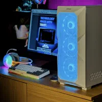 کیس سفید مناسب بازی و طراحی اقساطی|رایانه رومیزی|قم, بنیاد|دیوار