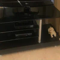 میز تلوزیون شیشه ای ۳طبقه