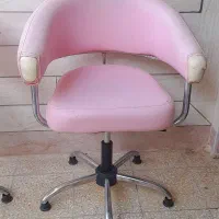صندلی چرم ثابت چرخ خور