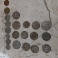 سکه های 10 ریالی پهلوی و سایر کشور های دیگر.