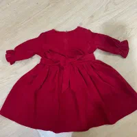 پیراهن مخمل کبریتی قرمز در سه سایز|کفش و لباس بچه|ری, علایین|دیوار