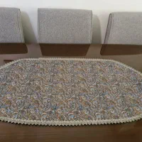 ترمه رنگ آبی ملایم