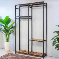 رگال لباس ترکیب چوب و،فلز،در طرح های،مختلف|بندرخت و رخت‌آویز|ورامین, ورامین|دیوار
