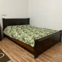 تخت دونفره چوبی  بدون تشک