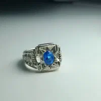 انگشتر توپاز درجه یک و زبرجد جفت دست ساز