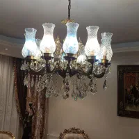 لوستر  برنز ۱۰ شاخه و ۱۲شاخه|لوستر و چراغ آویز|تهران, گلستان (شهرک راه آهن)|دیوار