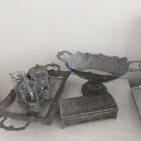 اجیل خوری یامیوه خوری سینی جا کاردی فنجون چایخوری