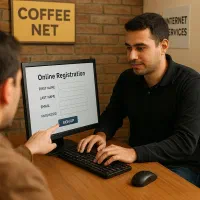 کافی نت آنلاین و خدمات کامپیوتری