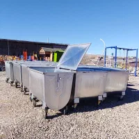 گاری حمل زباله گالوانیزه سطل زباله نیمکت پارکی