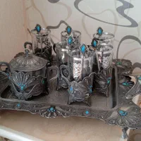 فروش فوری سرویس چای خوری پیونر نگین دار کاملاً نو|ظروف سرو و پذیرایی|قم, عمار یاسر|دیوار