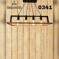 آویز چوبی فلزی لوستر کافه دکوری|لوستر و چراغ آویز|تهران, ابوذر|دیوار