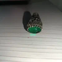 انگشتر سبز یمن  ۱۲ گرم نقره