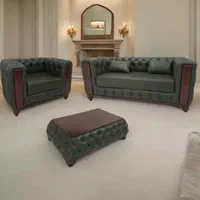 مبلمان اداری مبل چستر کوئین چرمی فلزی راحتی میز|دفتر کار|مشهد, عامل|دیوار