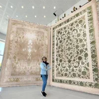 فرش تمام نخ دستبافتگونه طرح افشان