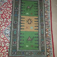 چادر مشکی و گلیم کردی|گلیم، جاجیم، گبه|بجنورد, |دیوار