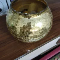 گلدان  طلایی سایز بزرگ سالم|گل مصنوعی|مشهد, شهرک مهر آباد|دیوار
