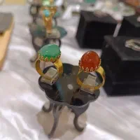 انواع انگشتر و نیم ست طلا روس و برنج