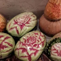 یلدا حکاکی میوه آرایی سبدمیوه آرایی هندوانه کدو|خدمات پذیرایی، مراسم|تهران, مخصوص|دیوار