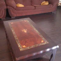 مبل راحتی 7نفره با 3میز عسلی و 1میز بزرگ|مبلمان خانگی و میز عسلی|قائمشهر, |دیوار