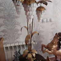آباژور برنز سه چراغه سنگی