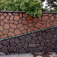 سنگکاری سنگ ورقه ای کوهی مالون قلوه سنگ لاشه کوبیک