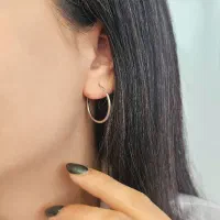 گوشواره حلقه مدل طلا سفید(نقره جات رویال)|جواهرات|مشهد, ایثار|دیوار