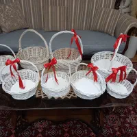 ۸ عدد سبد حصیری