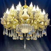 لوستر ۳۰ شعله ۸+۷شاخه تمام برنز