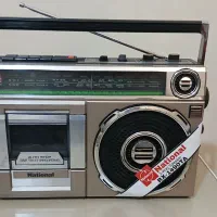 رادیو ظبط قدیمی ناسیونال درحدنو کلکسیونی عتیقه