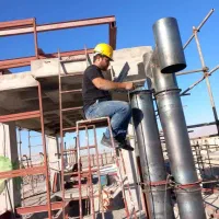 جوشکاری سیار ساختمان والپست و نبشی کشی ساختمان