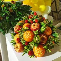 حکاکی هندوانه و میوه آرایی|خدمات پذیرایی، مراسم|خسروشاه, |دیوار