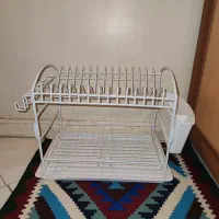 جا ظرفی کنار سینک و ست کف گیر استیل