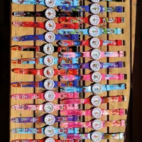 ساعت بچه گانه خط کشی باربی چراغ دار