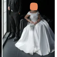 لباس عروس اروپایی مناسب سایز 36 تا 40