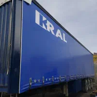 تریلی چادری ترانزیت کانتینر سه محور کرال