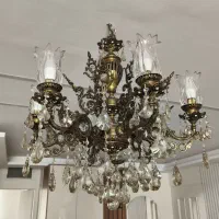 لوستر برنجی ونیز ۶ شاخه|لوستر و چراغ آویز|تهران, مشیریه|دیوار